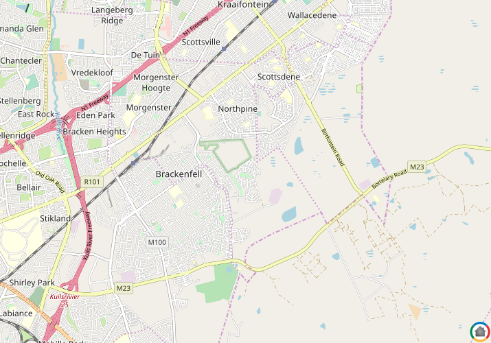 Map location of Protea Village